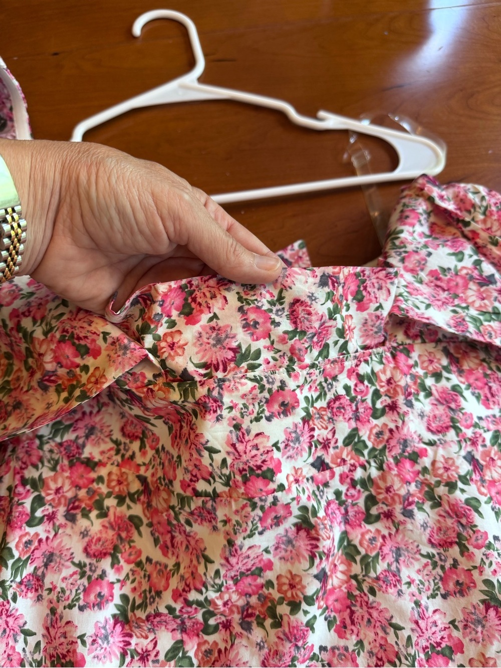 Hello Molly Ruffled Out Floral Dress Pink size 8 - Picture 15 of 15